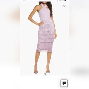 Lavish Alice Halter Fringe Dress